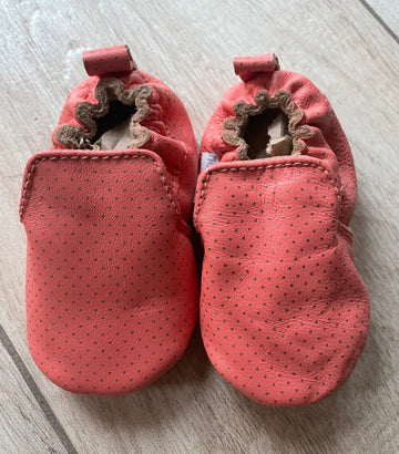 Noukies - Chaussons cuir cocoon rose