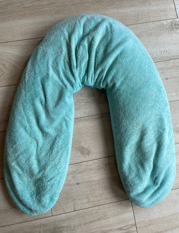 Coussin allaitement turquoise