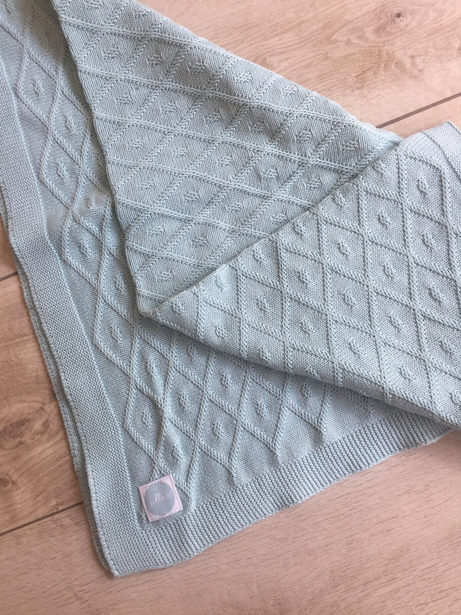 Jollien - Couverture tricot 75x100 cm