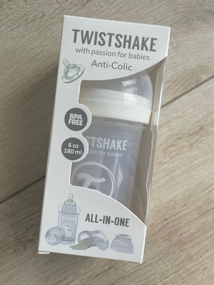 Twistshake Biberon anti-colique - Blanc 180 ml