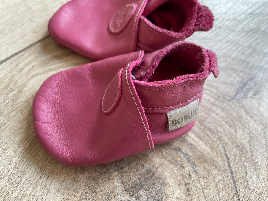 Bobux - Chausson en cuir rose taille NB