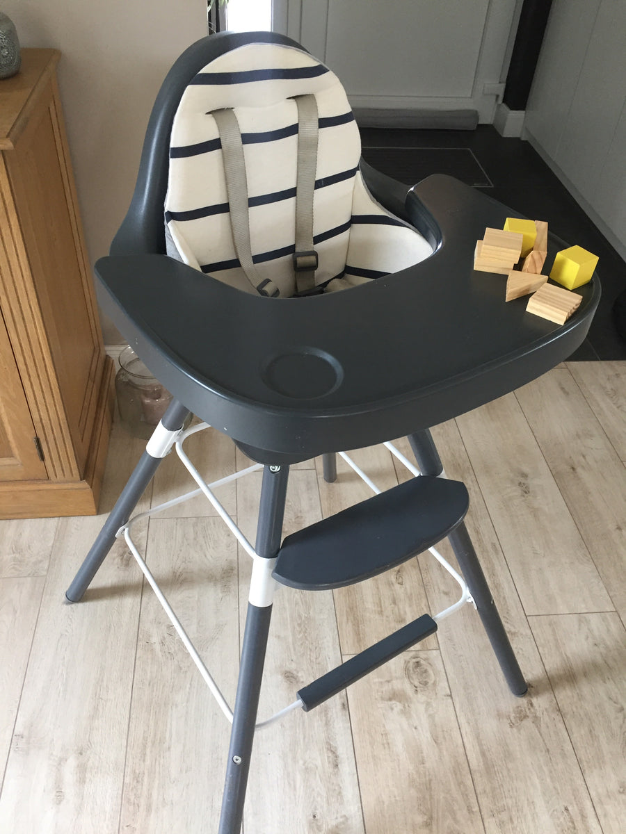 Childwood - Chaise haute Evolu 2 avec tablette et coussin réversible