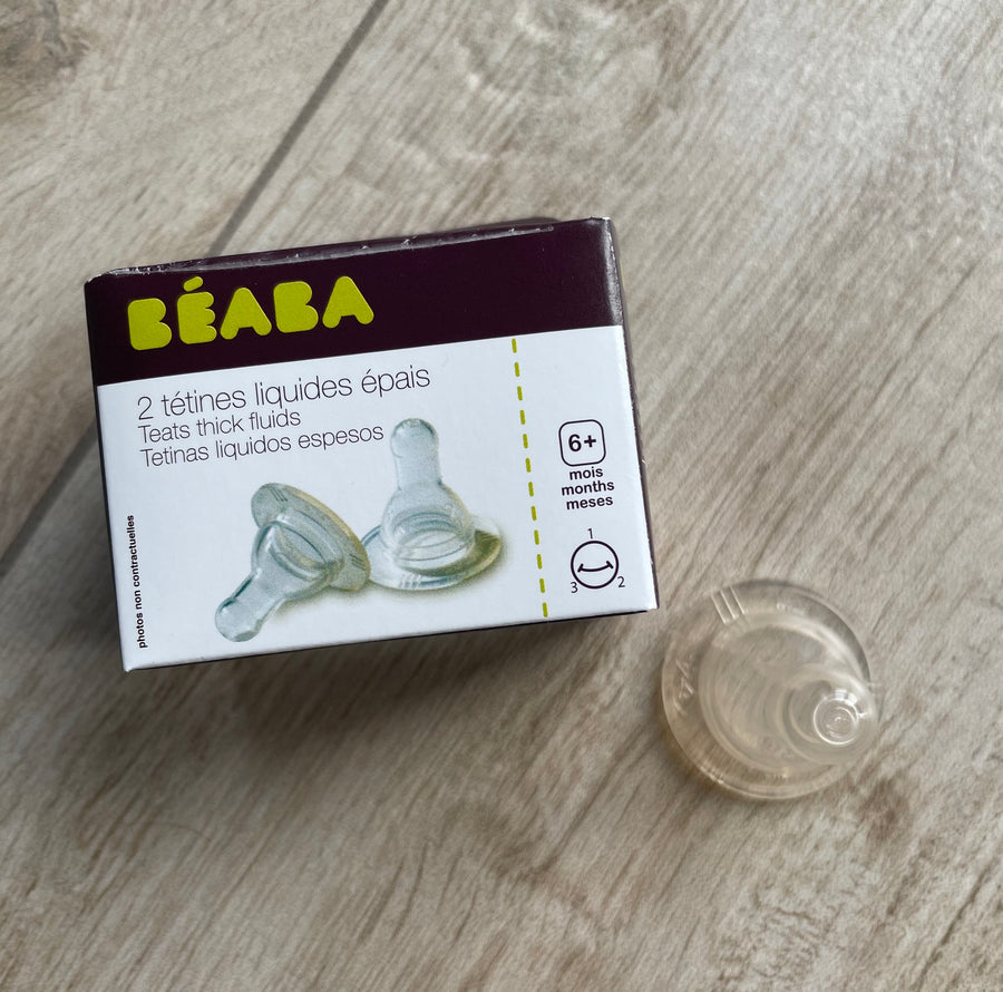 Beaba - 2 tétines pour biberon 6m+