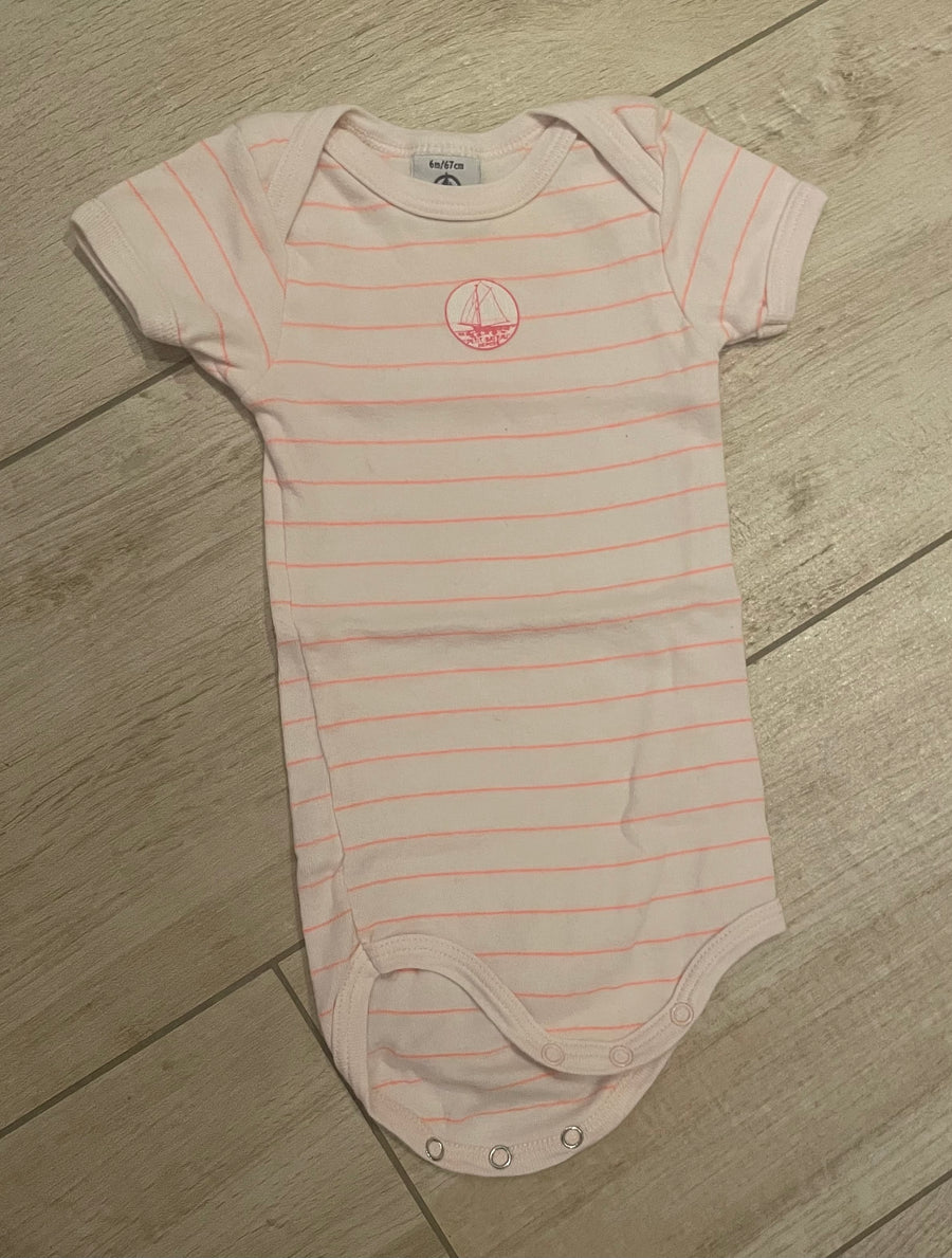 Petit bateau - Body 6 mois ligné