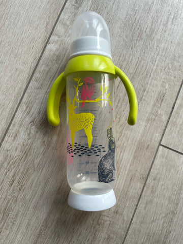 Beaba - Biberon demie-lune bunny poignee yellow 330 ml