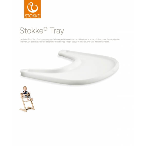 Liste Morti / Stokke Plateau repas Tripp Trapp Tray Blanc